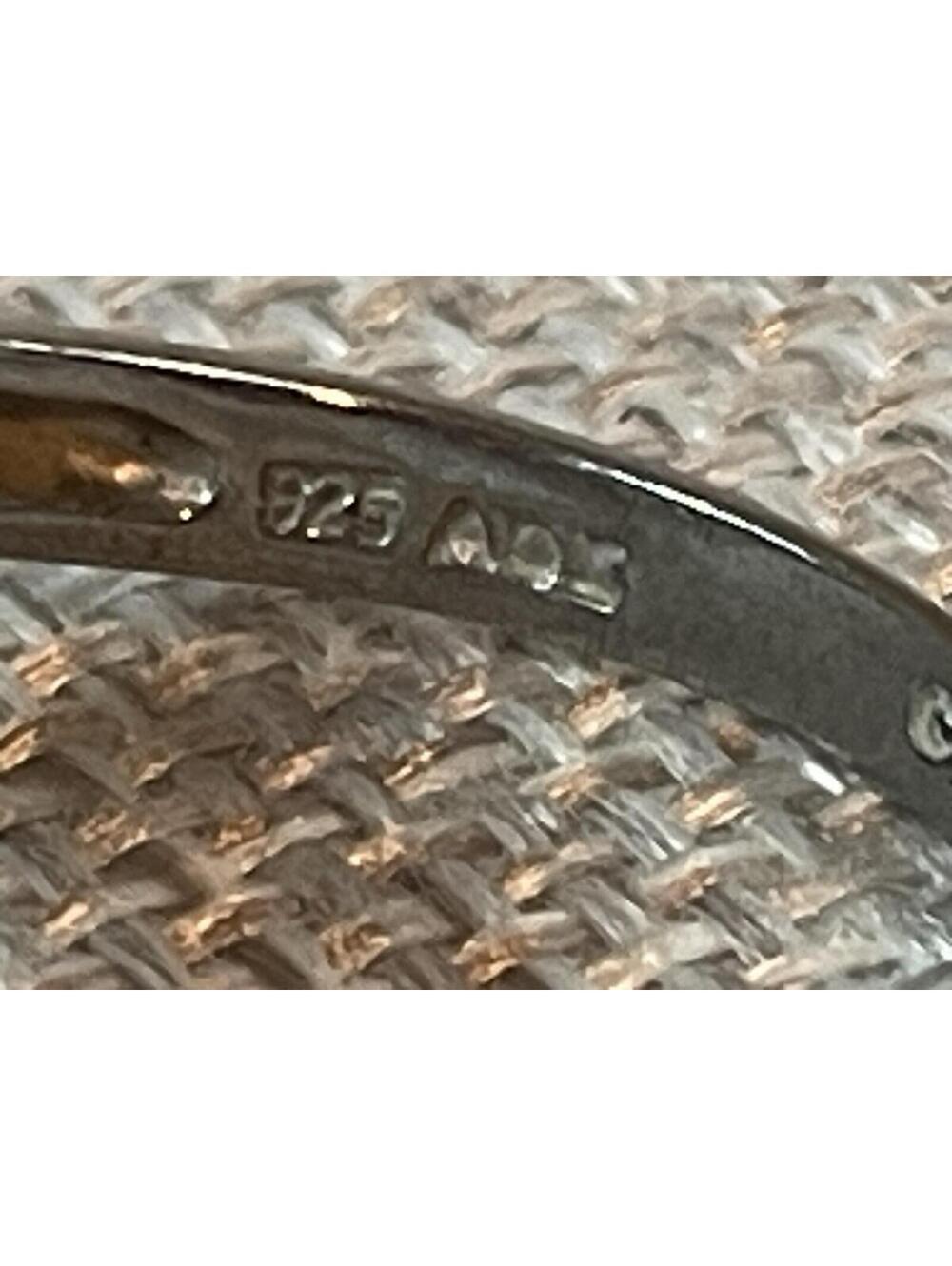 Sterling Silver Heart CZ Bypass Ring with Clear Crystal Accent Stones Size 6.75 - Picture 8 of 9